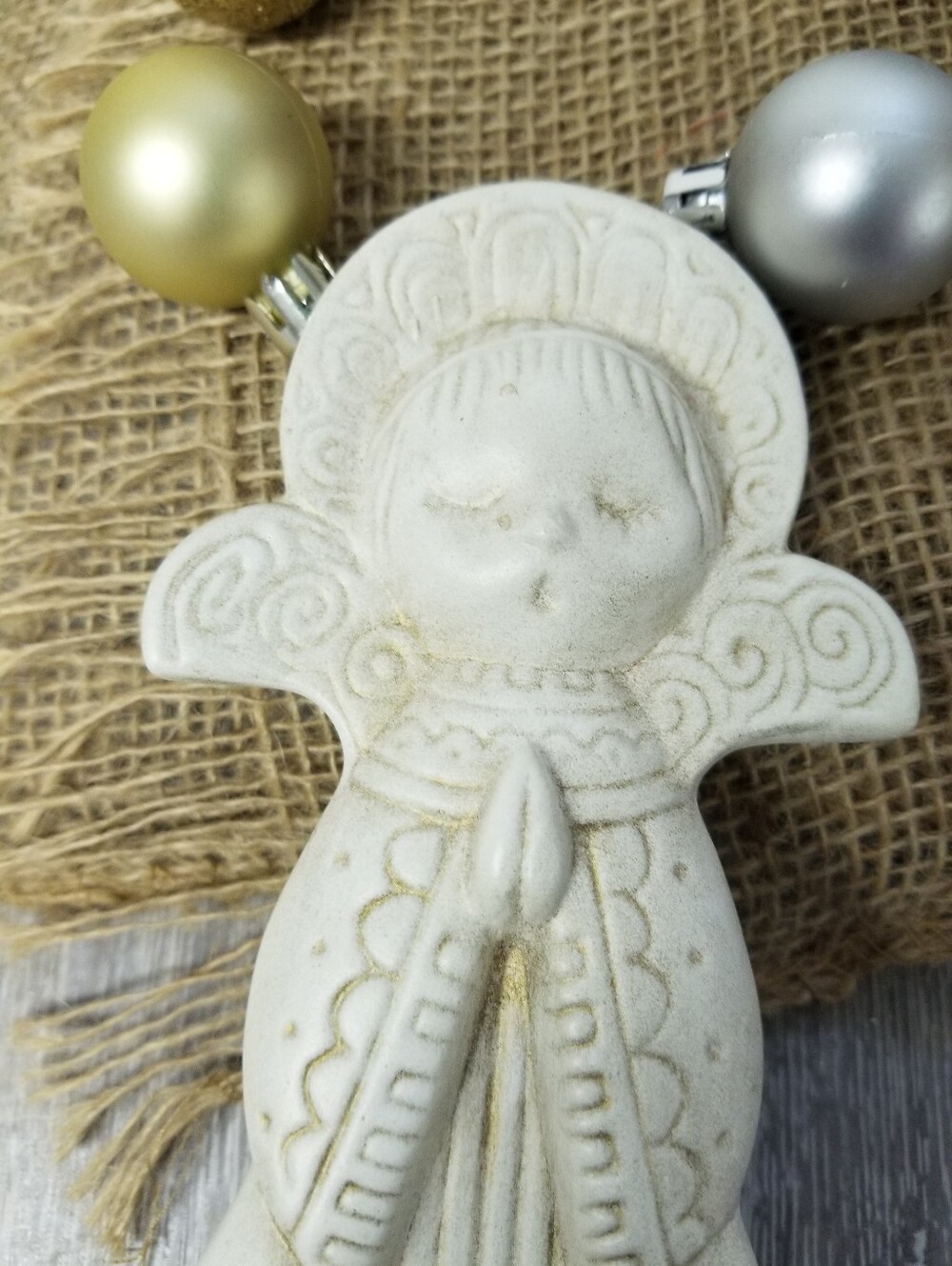 Vintage Ceramic Praying Angel - Picture 8 of 10